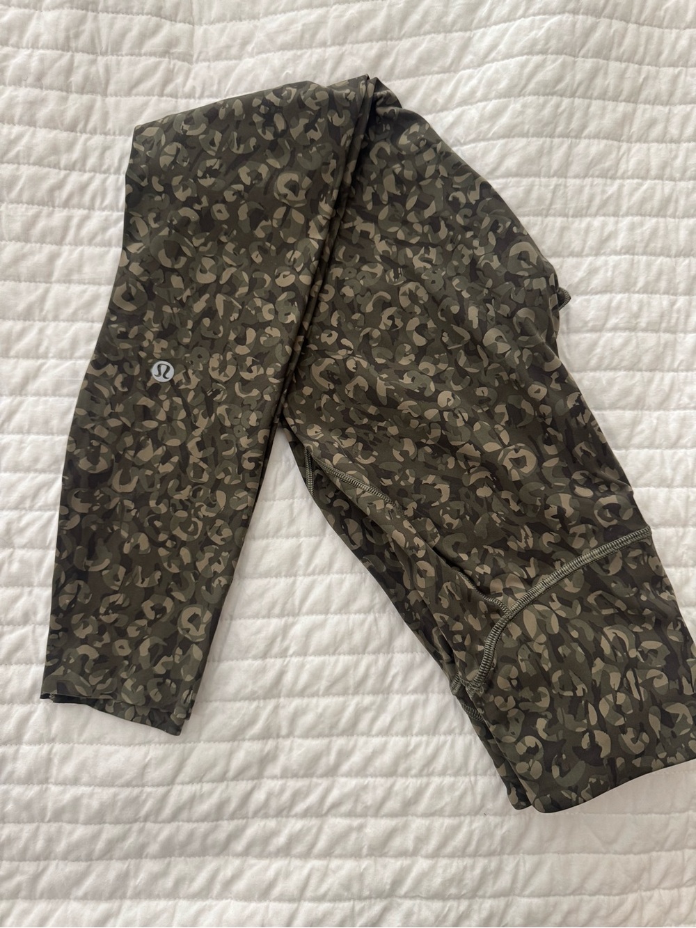lululemon athletica Olive Green Camo Leggings